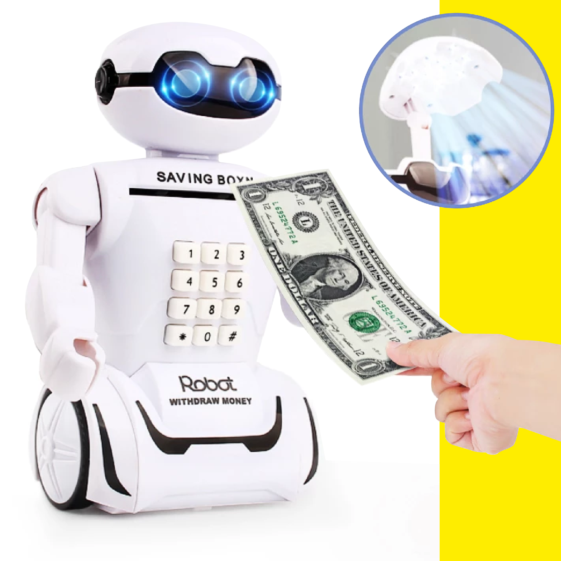 Miniatura 7 de Alcancía Electrónica Robot Caja Fuerte